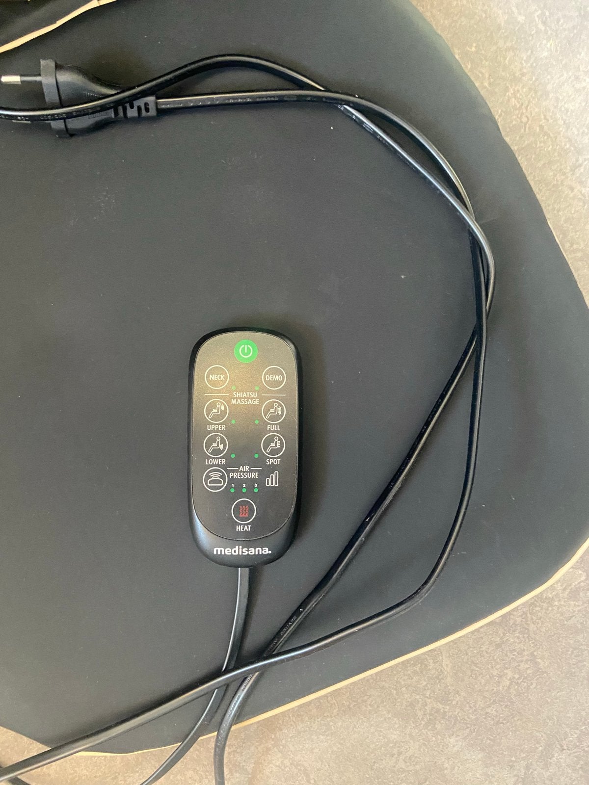 Medisana Massagestoel met Shiatsu en Warmtefunctie, Ophalen of Verzenden, Zo goed als nieuw, Massagestoel of Kussen