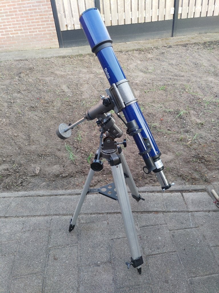 Skylux Teleskoop type 1, Gebruikt, Lenzentelescoop (refractor), Met statief, Ophalen of Verzenden
