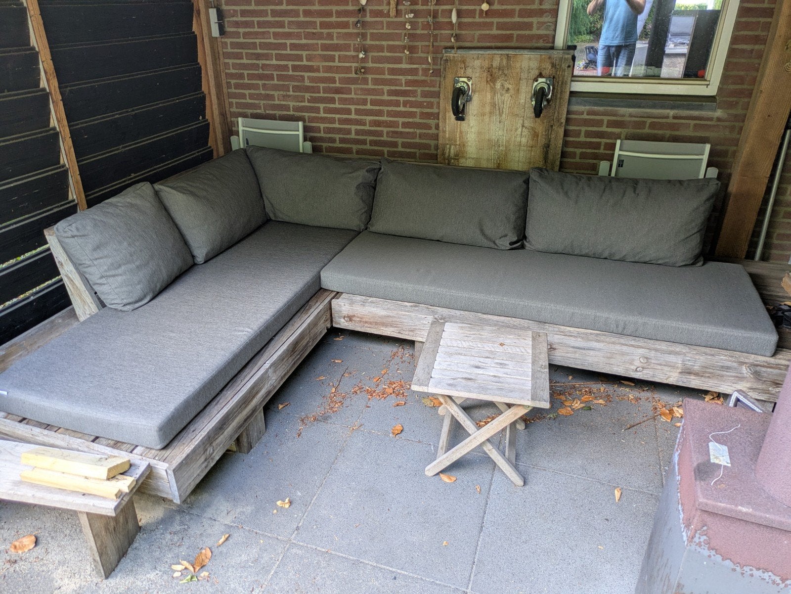 Kussen set loungebank, Ophalen, Overige materialen, Zo goed als nieuw, Loungeset