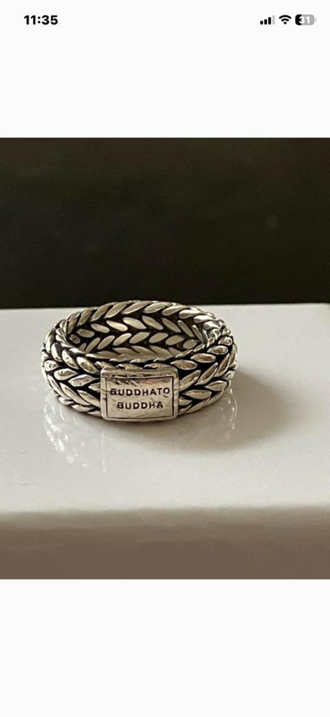 Buddah to Buddah ring Ellen maat 17 z.g.a.n., Sieraden, Tassen en Uiterlijk, Ringen, Ophalen of Verzenden, Zo goed als nieuw, 17 tot 18