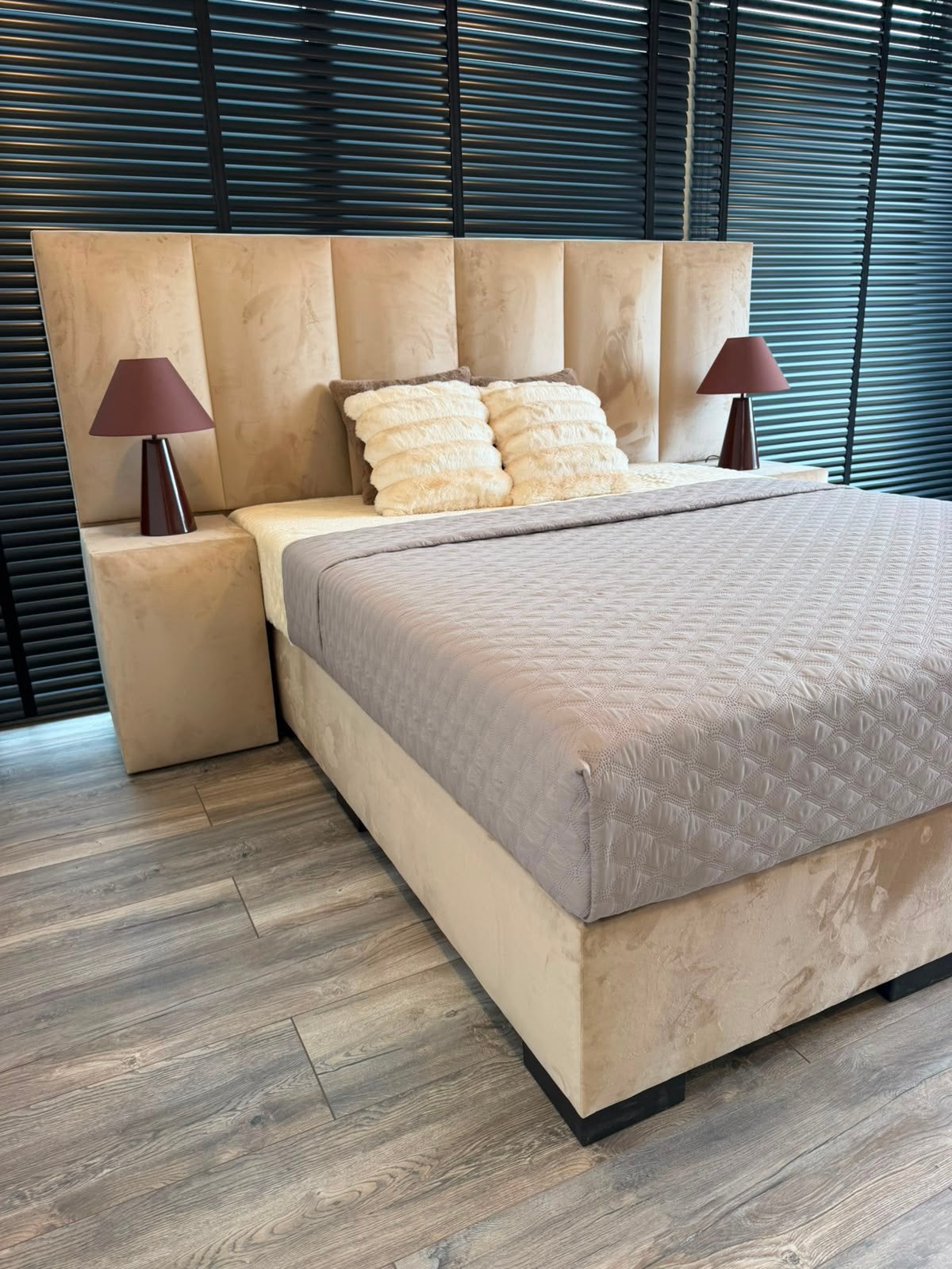 Boxspring 160x200 all inclusief, Huis en Inrichting, Beige, 200 cm, 160 cm, Nieuw