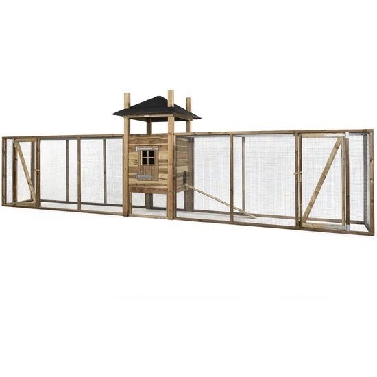 Houten Hooiberg Kippenhok Fien XXL | Nachthok + Ren | Voldux, Ophalen of Verzenden, Nieuw, Kippenhok of Kippenren