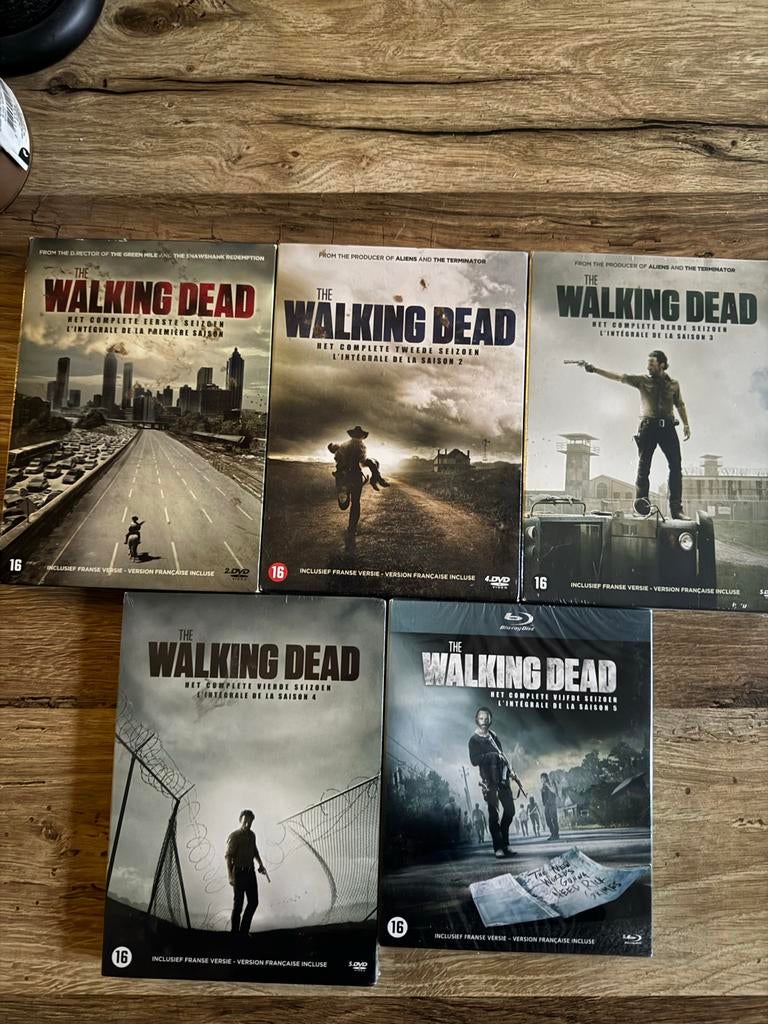 The Walking Dead Seizoen 1 t/m 5 DVD/Blu-ray Boxset, Horror, Gebruikt, Vanaf 16 jaar, Boxset