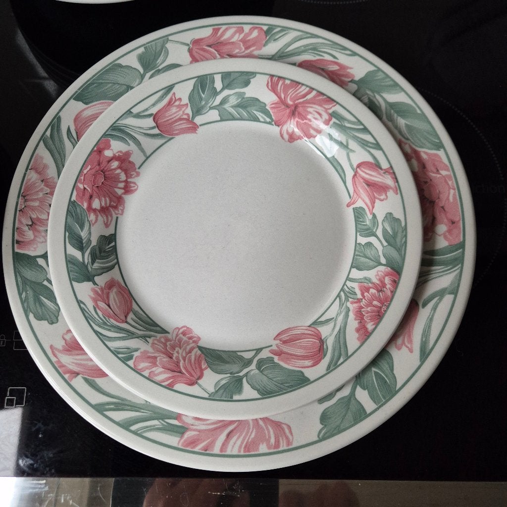 6 x diner/ontbijt/diepe borden Staffordshire tableware, Ophalen, Zo goed als nieuw, Bord(en), Overige stijlen