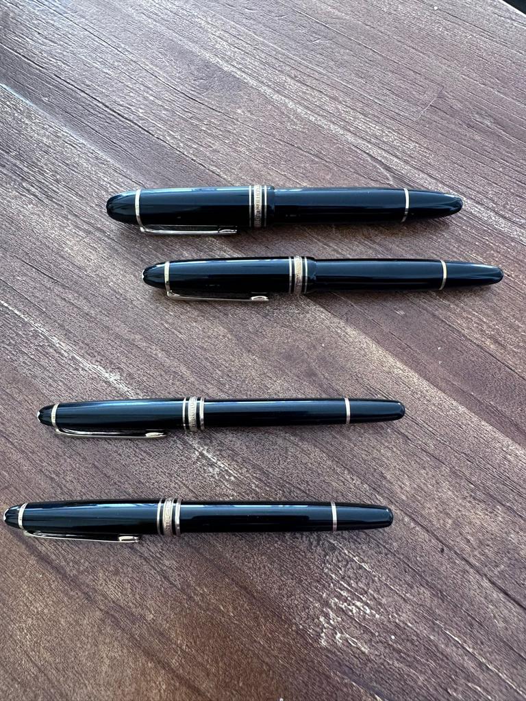 4 Montblanc Meisterstück vulpennen, Ophalen of Verzenden, Zo goed als nieuw, Vulpen, Mont Blanc