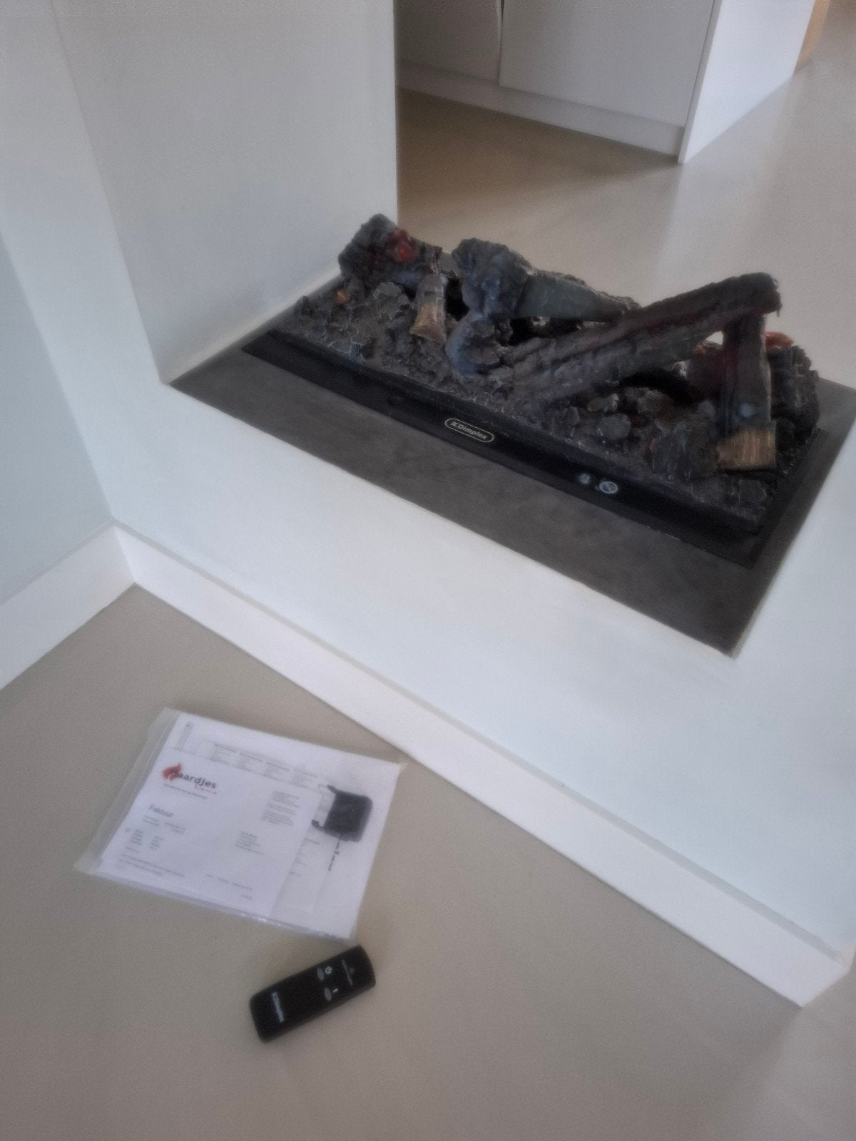Faber dimplex cassette 600 waterdamp sfeerhaard, Ophalen of Verzenden, Gebruikt, Vrijstaande haard, Elektrische haard