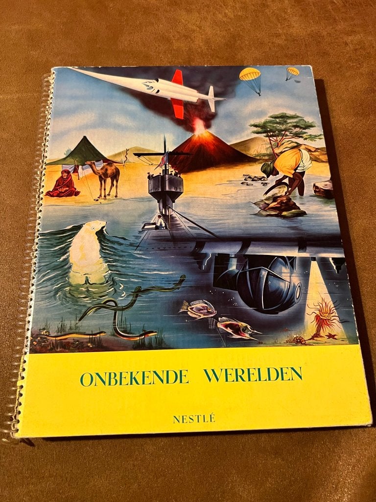 Onbekende werelden - Nestlé *prentenboek, Ophalen of Verzenden, Gelezen, Nestlé Gala Peter Kohler, Plaatjesalbum