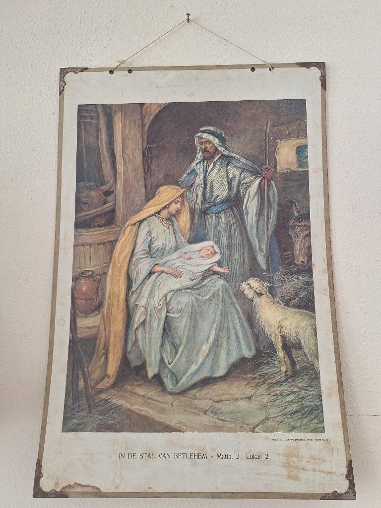 Oude Bijbelse school platen, Antiek en Kunst, Antiek | Schoolplaten, Ophalen, Geschiedenis