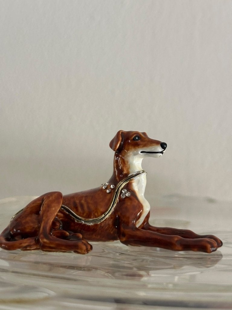 herdenking beeld windhond whippet greyhound, Ophalen of Verzenden, Metaal