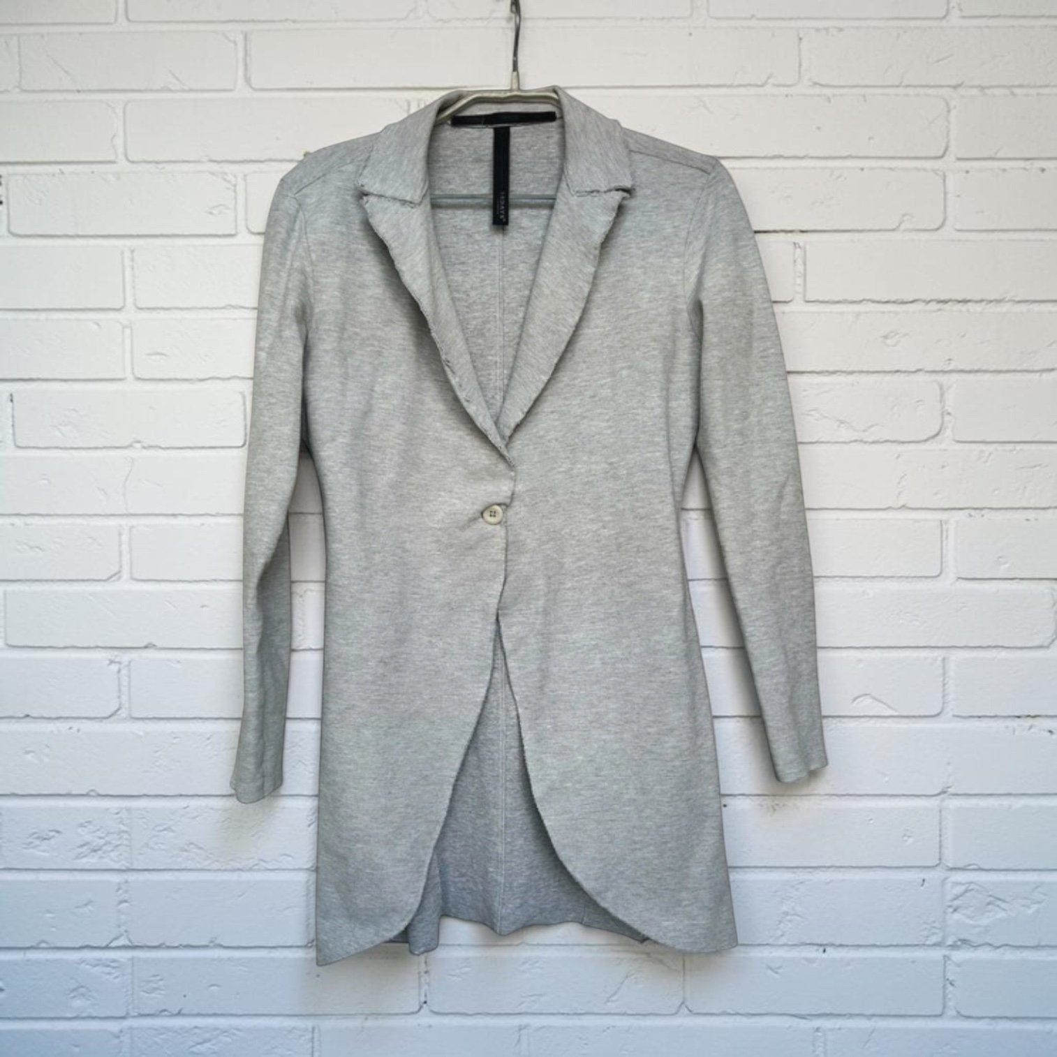 10 Days Blazer Maat 0 Grijs Lang Distressed Sweater Stijl, Zo goed als nieuw, Jasje, Maat 36 (S), Verzenden