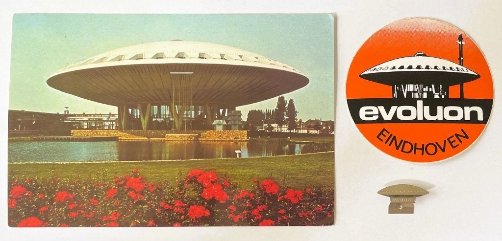 EVOLUON / PHILIPS - klemmetje, sticker en kaart - 1960's, Verzenden, Zo goed als nieuw, Overige typen