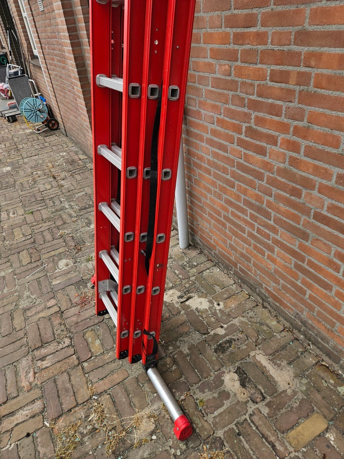 4tecx 3x12 sporten ladder, Doe-het-zelf en Verbouw, Ladders en Trappen, Ophalen, 4tecx, ., Zo goed als nieuw