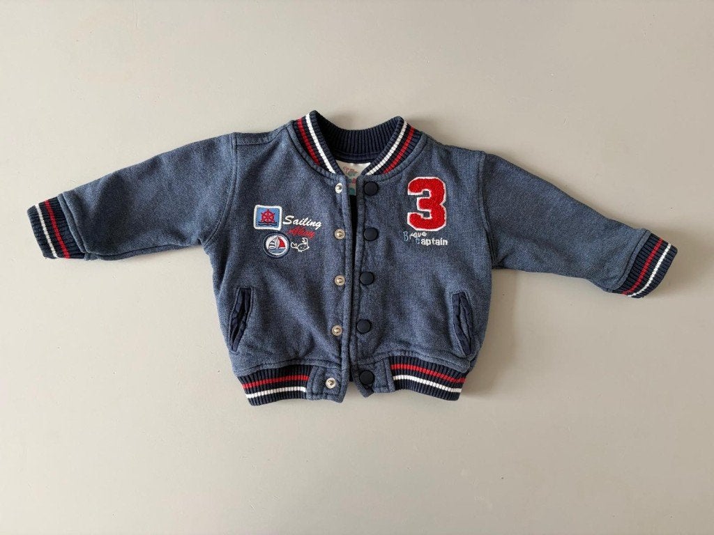 Topomini baby vest/jasje maat 62 – 100% katoen, Kinderen en Baby's, Topomini, Ophalen of Verzenden, Zo goed als nieuw, Jasje