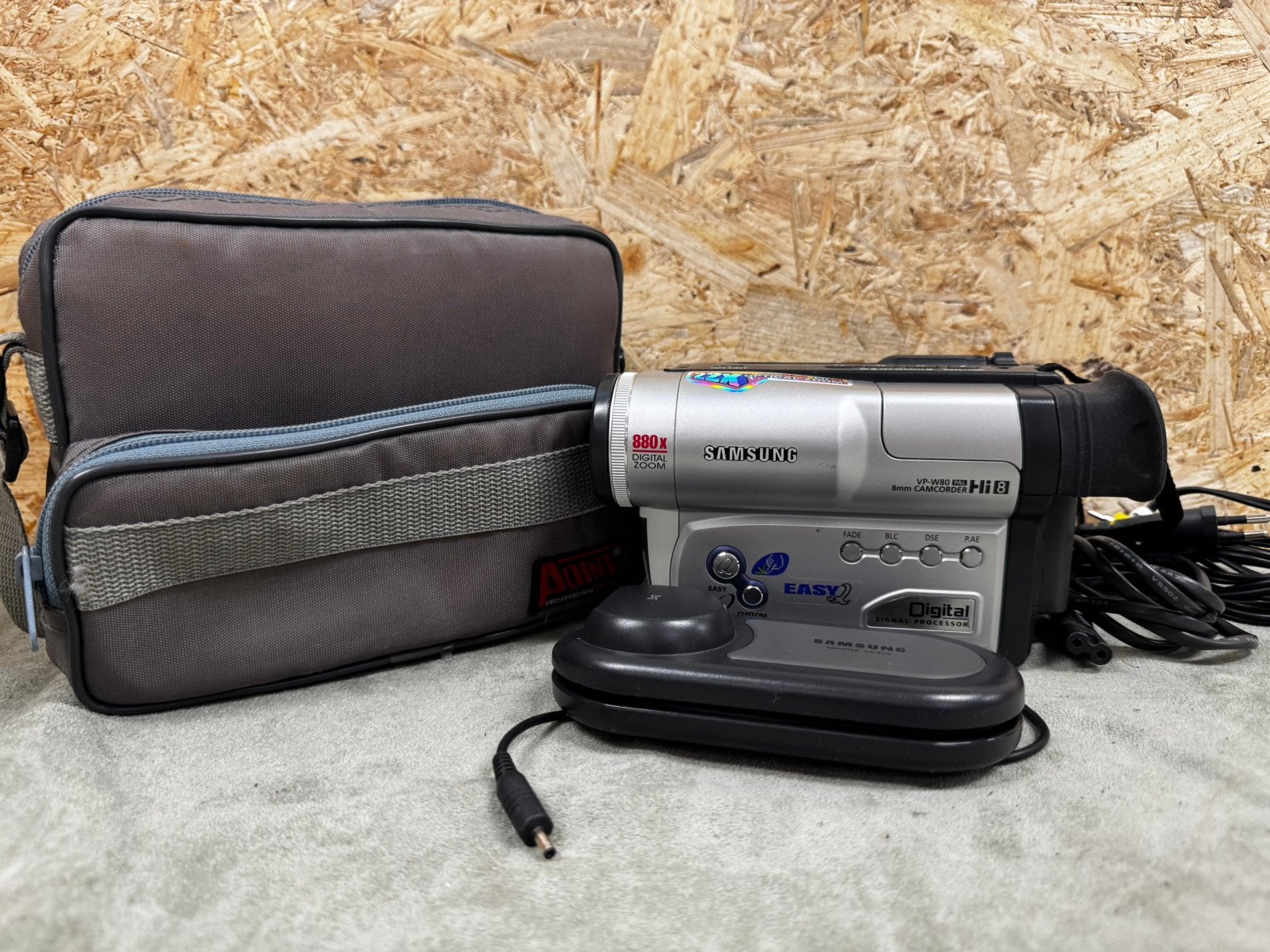 Samsung VP-W80 PALHi8 Camcorder Videocamera Set (Y2K) - ReK4, Gebruikt, 20x of meer, Ophalen of Verzenden, Geheugenkaart