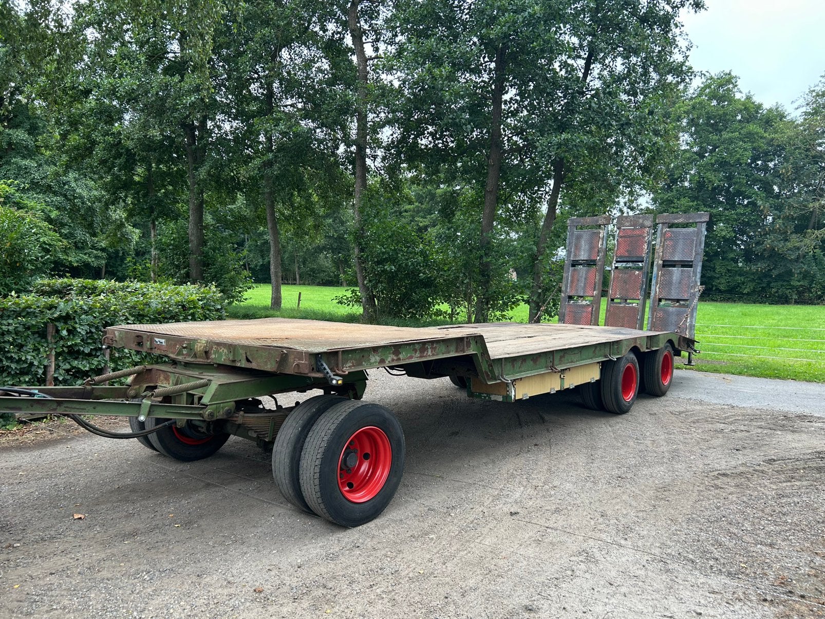 Dieplader, Ophalen, Transport