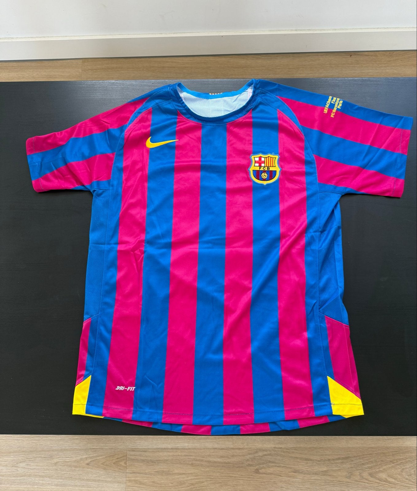 FC Barcelona Ronaldinho Thuisshirt 2005/06 Champions League, Sport en Fitness, Voetbal, Maat XL, Verzenden, Zo goed als nieuw