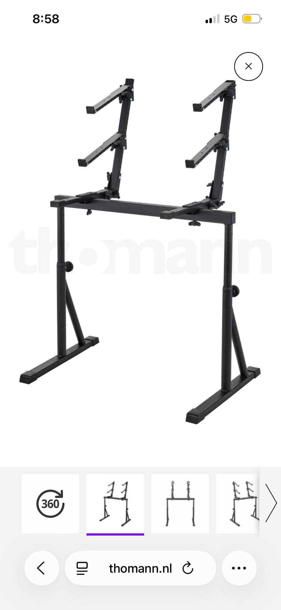 Black Panther Plus stand, Muziek en Instrumenten, Standaards, Ophalen, Nieuw, Instrumentstandaard, Keyboard of Synthesizer