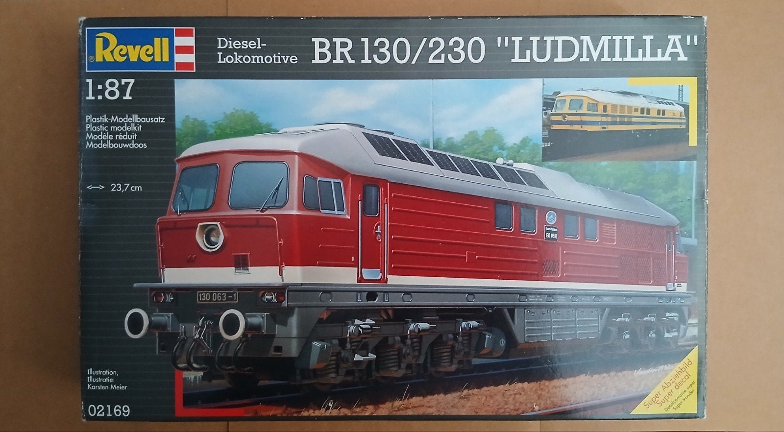 Revell bouwdoos diesel lokomotief Ludmilla, Hobby en Vrije tijd, Modelbouw | Auto's en Voertuigen, Revell, Ophalen of Verzenden