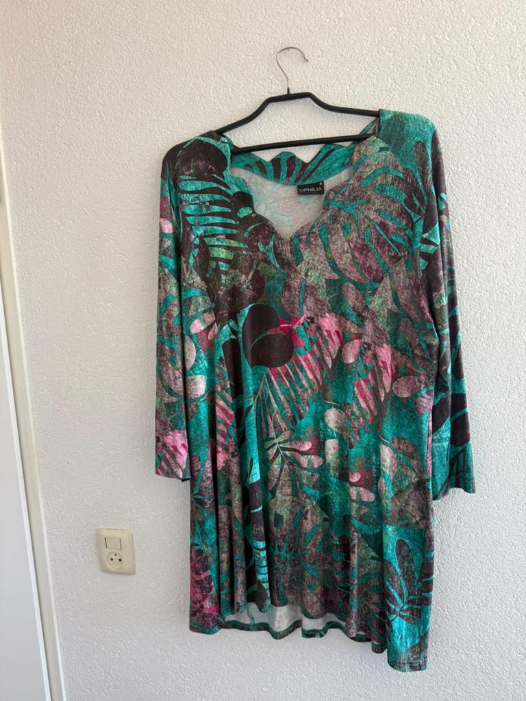 Ophilia schitterende lange blouse/tuniek maat 6 (52/54), Kleding | Dames, Grote Maten, Ophalen of Verzenden, Zo goed als nieuw