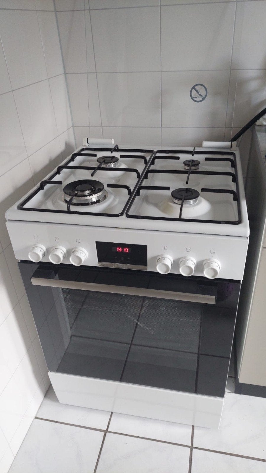 Te koop Bosch vrijstaand gasfornuis met oven, Witgoed en Apparatuur, Ophalen, 60 cm of meer, 4 kookzones, Zo goed als nieuw