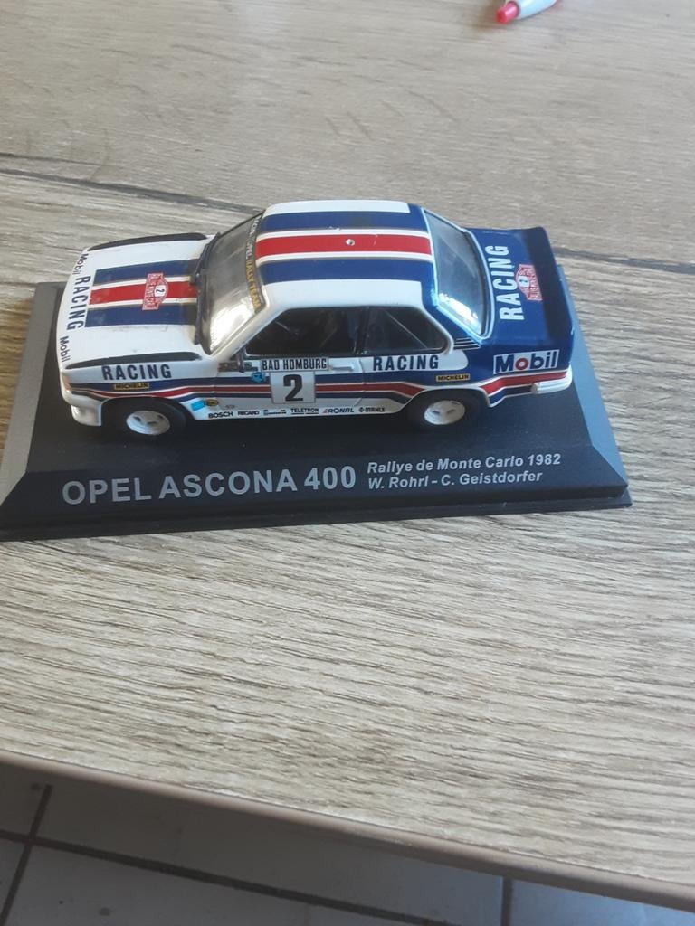 Opel ascona ralley de monte carlo W. Rohrl- C. Gelsterdorfer, Hobby en Vrije tijd, Modelauto's | 1:43, Ophalen of Verzenden, Nieuw