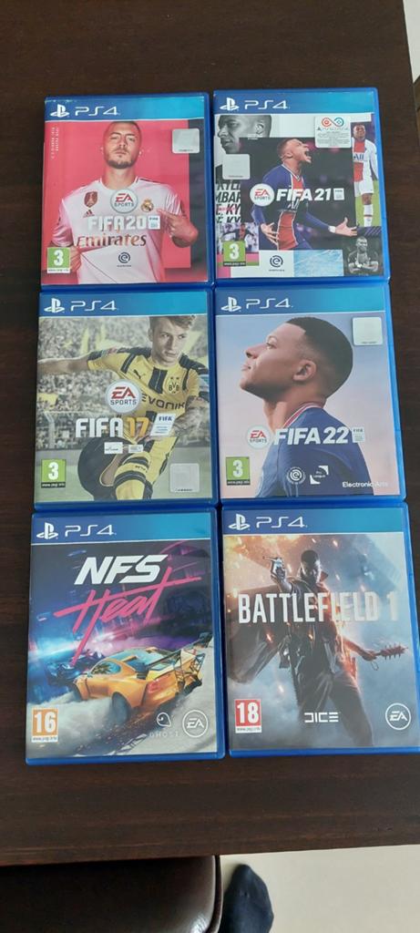 PS4 Games  FIFA 17, 20, 21, 22, NFS Heat, Battlefield, Spelcomputers en Games, Games | Sony PlayStation 4, Gebruikt, Vanaf 18 jaar