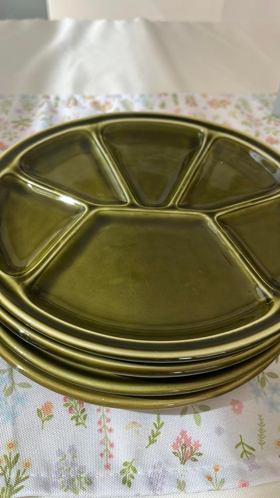 8 retro fondue of gourmet borden, Huis en Inrichting, Keuken | Servies, Ophalen of Verzenden, Zo goed als nieuw, Overige stijlen