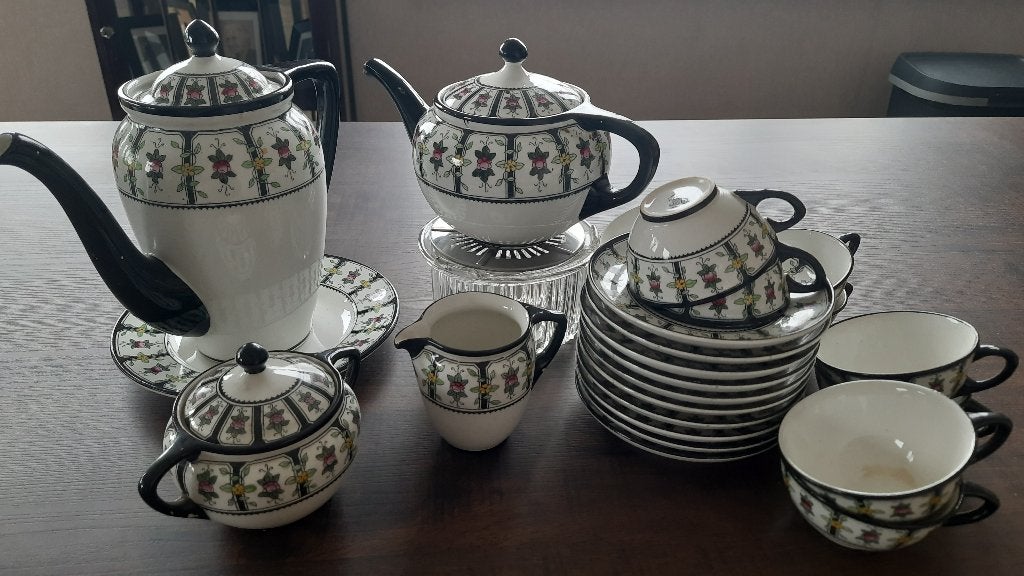 antiek servies Petrus Regout, Ophalen of Verzenden