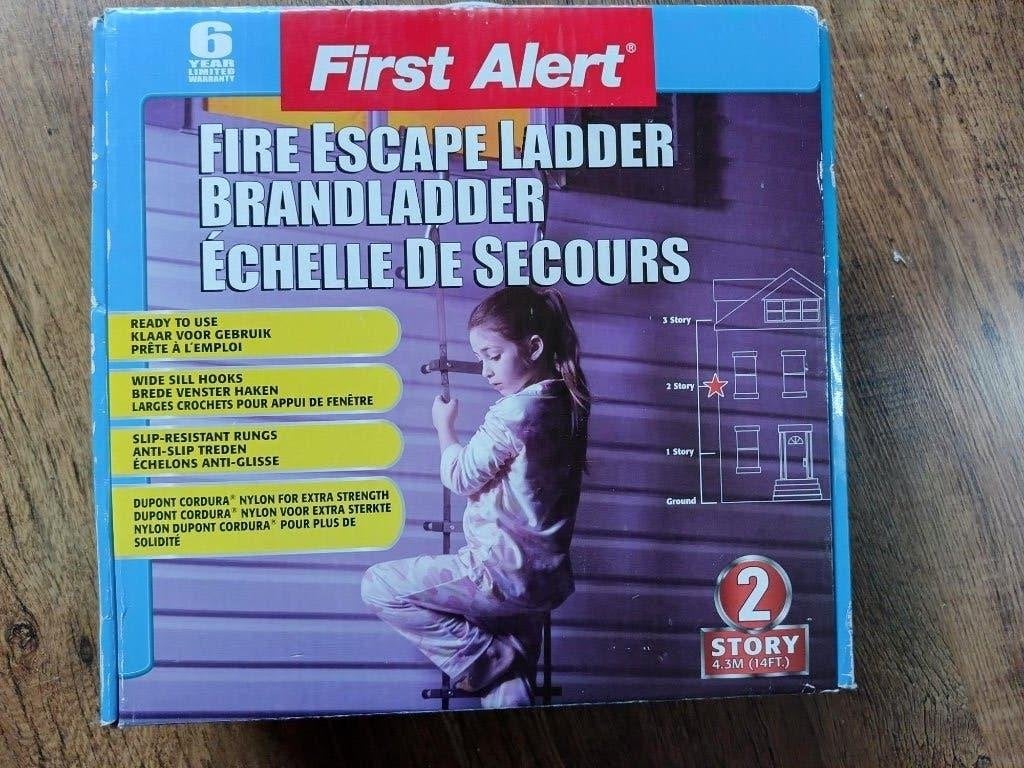 Nieuwe First Alert brandladder (2 verdiepingen/4,3 meter), Doe-het-zelf en Verbouw, Ophalen of Verzenden, Nieuw, Minder dan 2 meter