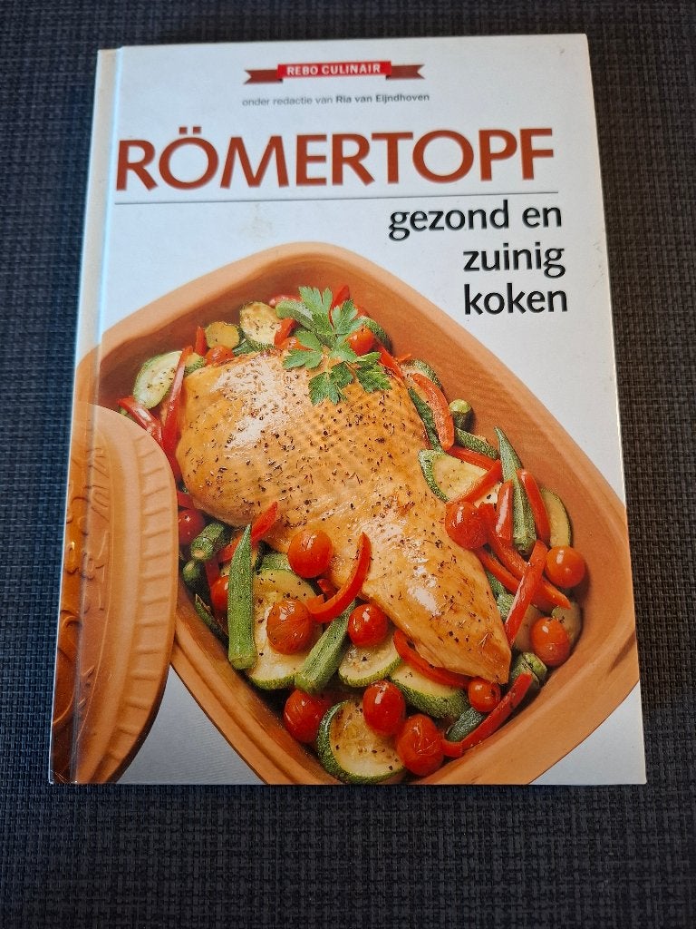 Römertopf (gezond en zuinig koken), Hoofdgerechten, Ophalen of Verzenden, Zo goed als nieuw, Ria van Eindhoven