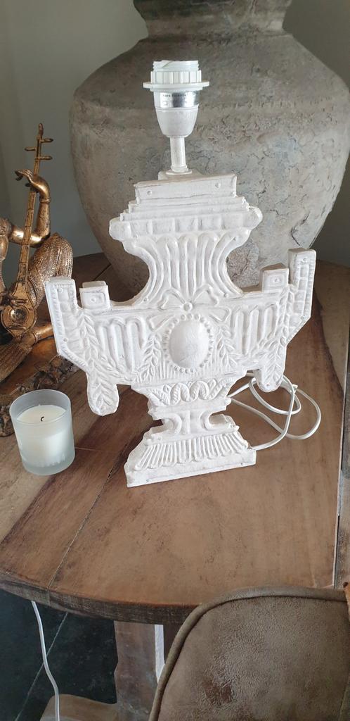 Aura peeperkorn, sierlijke lamp, h 43 cm, Huis en Inrichting, Lampen | Tafellampen, Nieuw, Minder dan 50 cm, Hout, Metaal, Ophalen of Verzenden