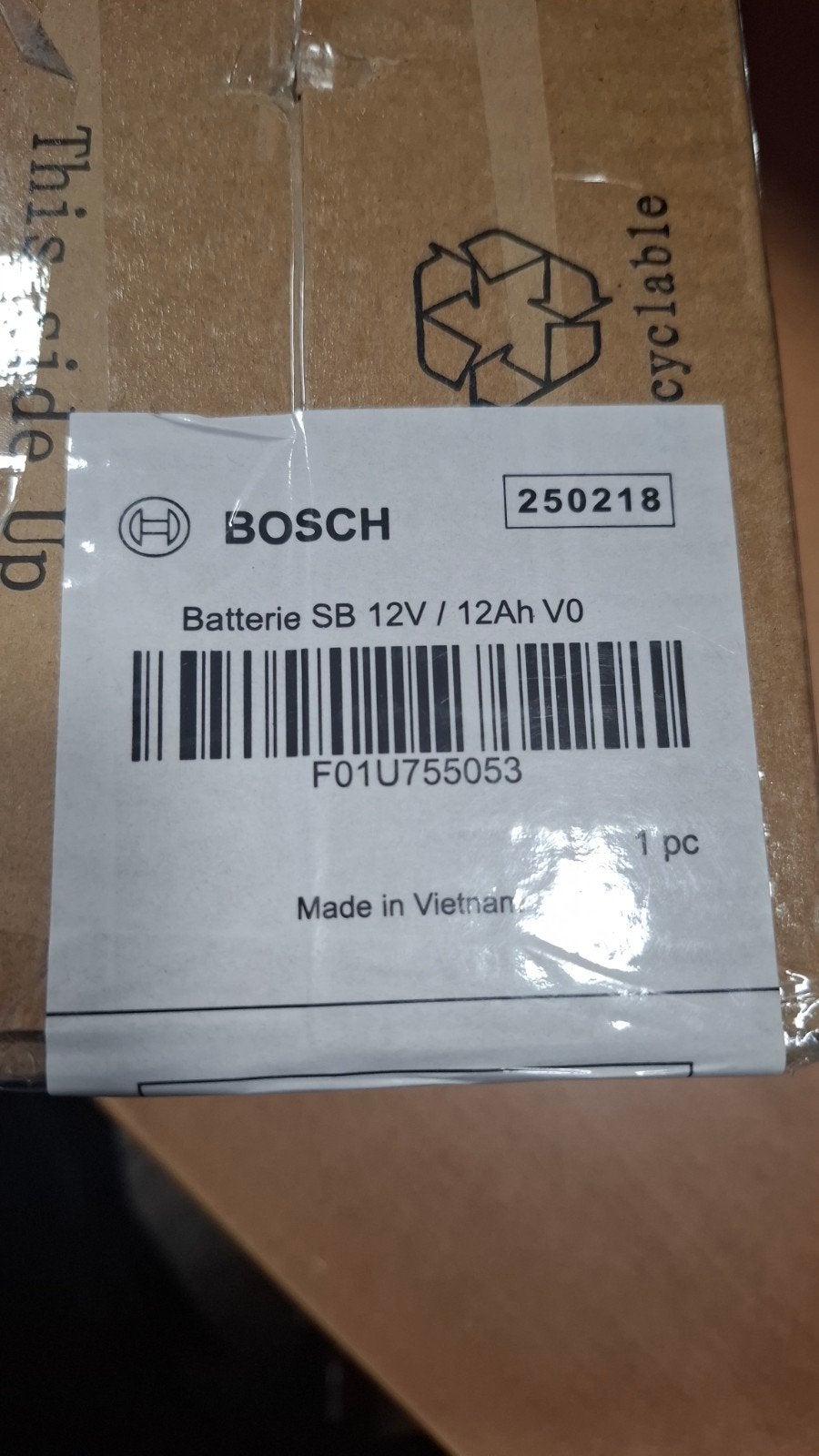 Bosch accu 12V nog helemaal nieuw, Ophalen, Nieuw, Elektrisch
