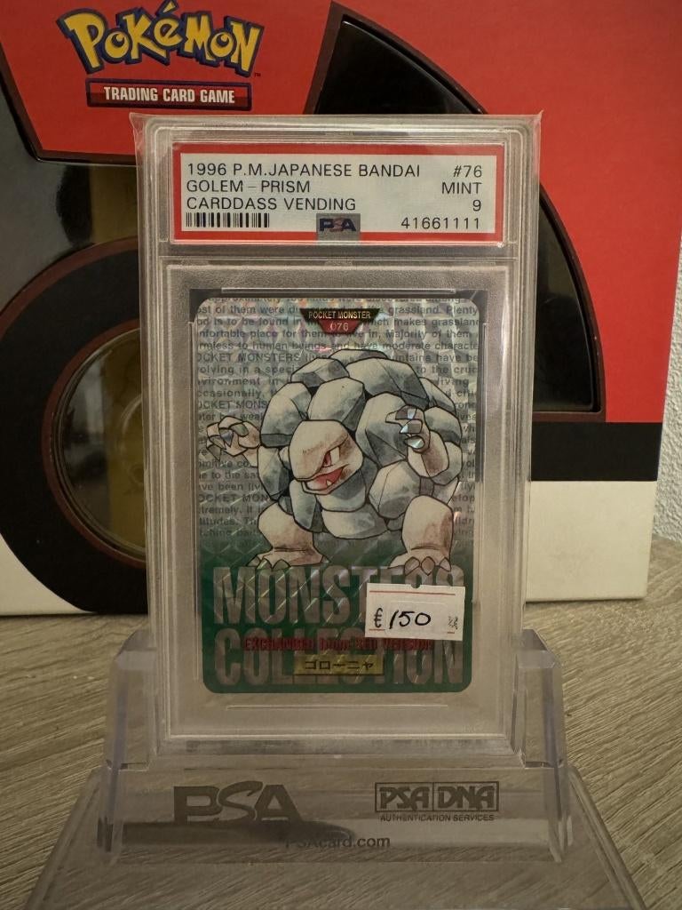 Pokemon Golem Cardass PSA 9, Ophalen of Verzenden, Nieuw, Losse kaart, Foil