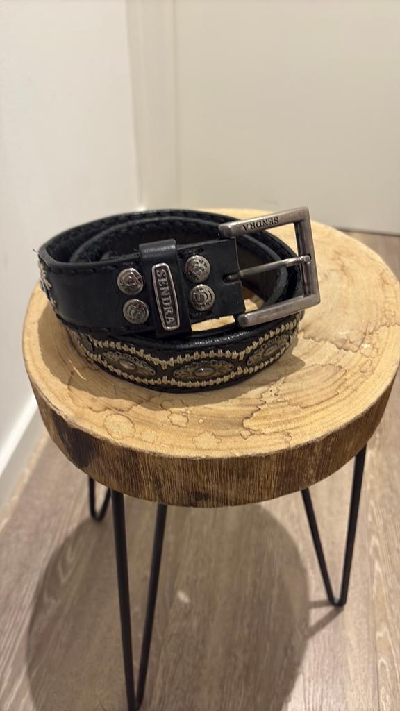 Sendra riem maat 95 totale lengte 105 cm zwart incl verz, Kleding | Heren, Riemen en Ceinturen, Verzenden, Zo goed als nieuw, Zwart