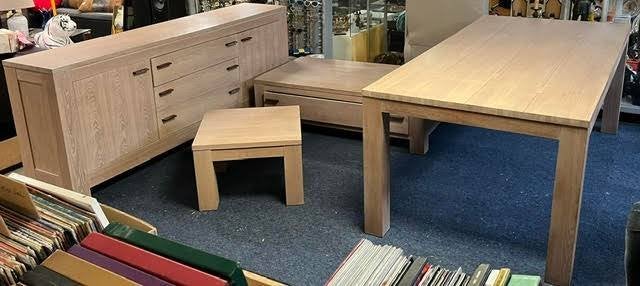 Complete Eikenlook Woonkamer / Eetkamer Set, Huis en Inrichting, Ophalen, Gebruikt