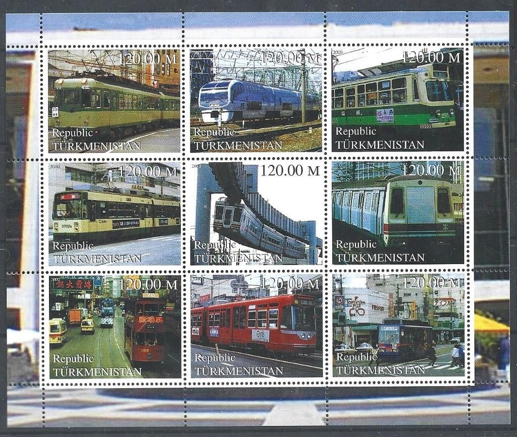 Turkmenistan MS 2000 pf, Verzenden, Postfris, Overige thema's