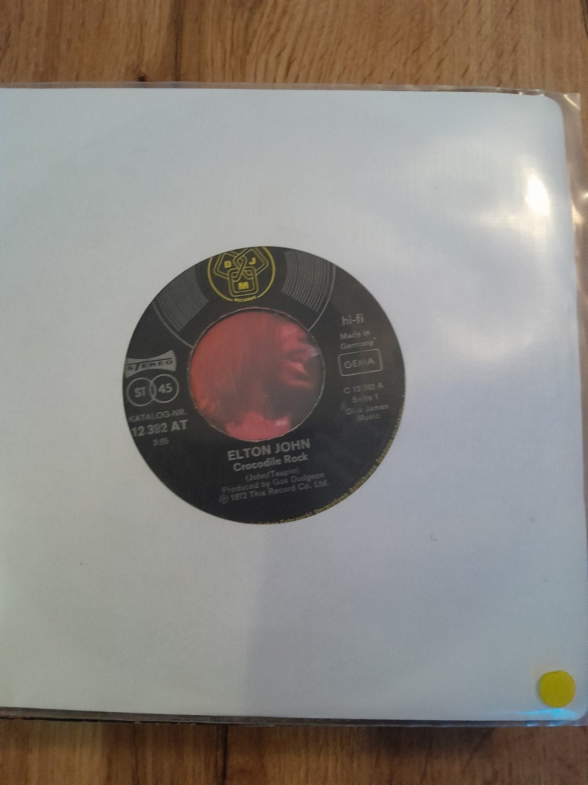 Elton john 7inch crocodile rock, Ophalen of Verzenden, Zo goed als nieuw, Pop