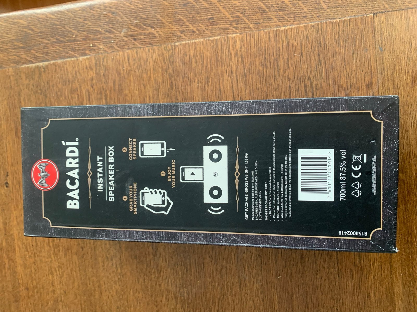 Bacardi Instant Speaker Box - Limited Edition Speaker, Overige merken, Nieuw, Ophalen of Verzenden, Draagbare speaker