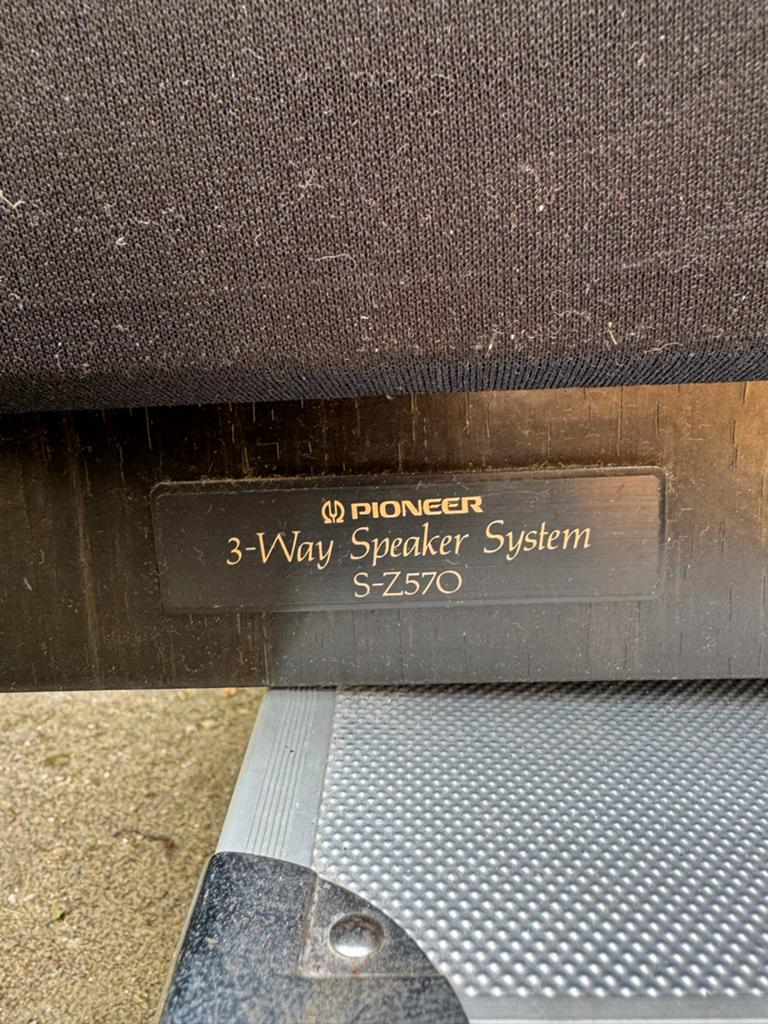 Pioneer S-Z570 3-weg luidsprekersysteem, Gebruikt, 60 tot 120 watt, Front, Rear of Stereo speakers, Ophalen