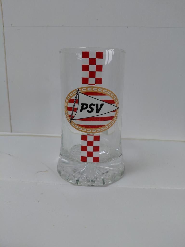 PSV Bierglas, Ophalen of Verzenden, Zo goed als nieuw, Bierglas