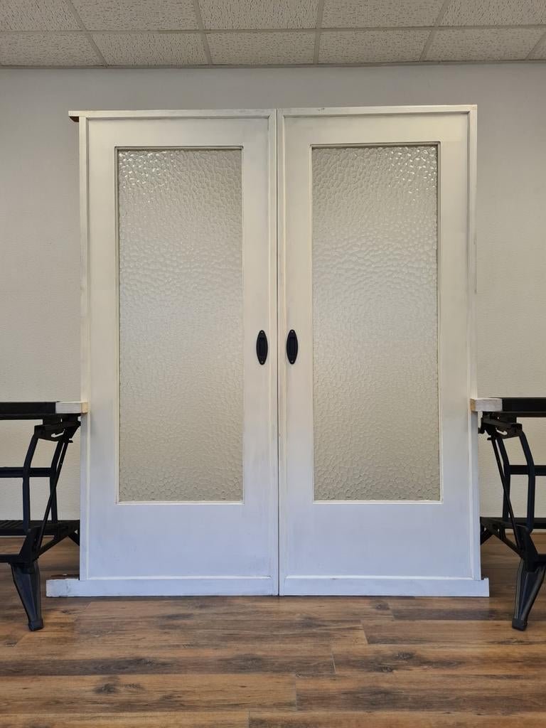 oude originele jaren 50 en suite SCHUIFDEUREN ensuite deuren, Ophalen, Gebruikt, Binnendeur, Schuifdeur