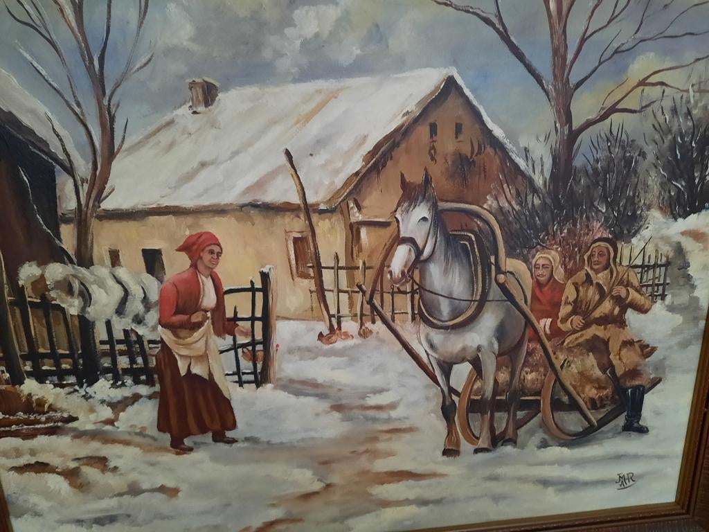 Olieverf schilderij, Ophalen