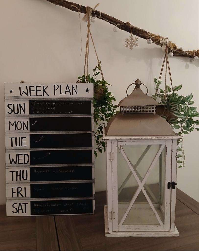 Planbord en lantaarn, Ophalen of Verzenden
