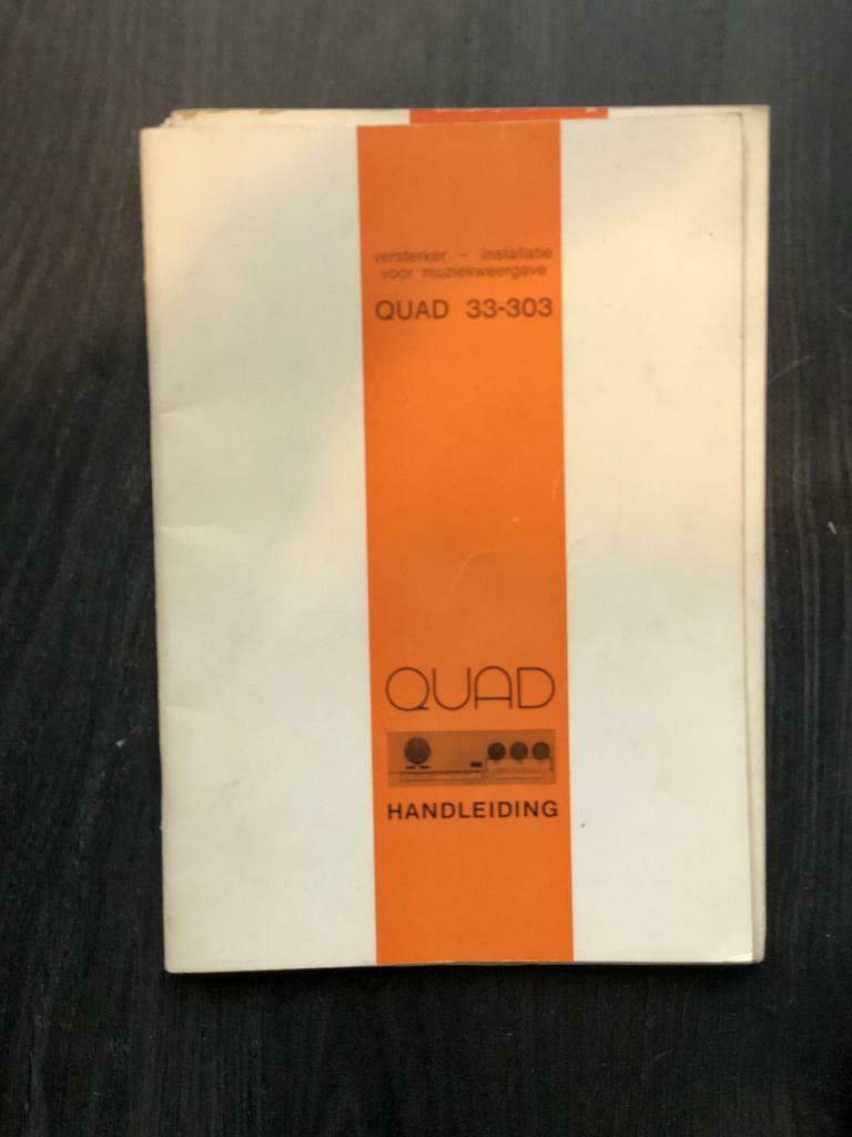 Originele Quad Audio Handleidingen - Vintage Audio Repair, Ophalen of Verzenden, Gebruikt, Overige merken