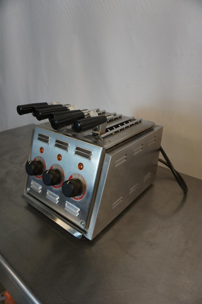 Stilfer tosti ijzer broodrooster tosti apparaat | 3 gleuven, Ophalen of Verzenden, Gebruikt, Uitneembare kruimellade