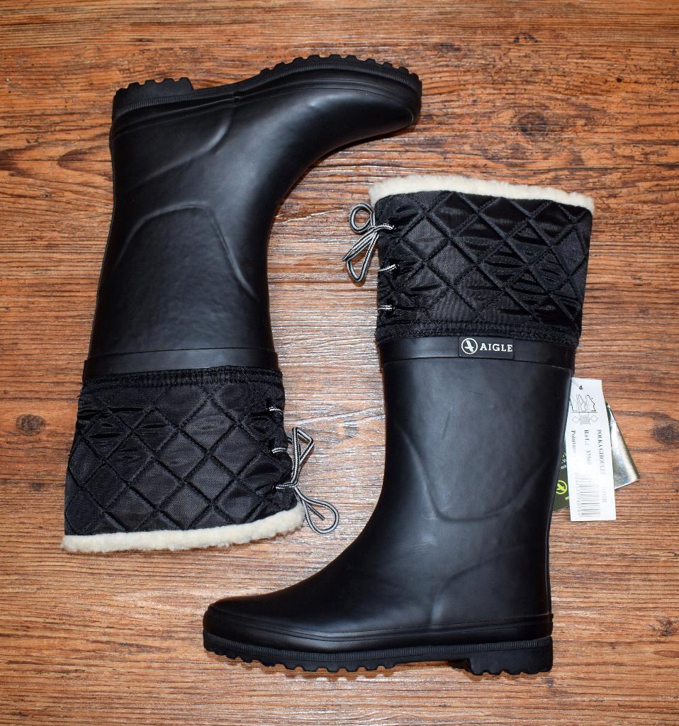 Aigle - regenlaars Polka Giboulee Noir - maat 35, Kleding | Dames, Schoenen, Zwart, Nieuw, Ophalen of Verzenden, Regenlaarzen