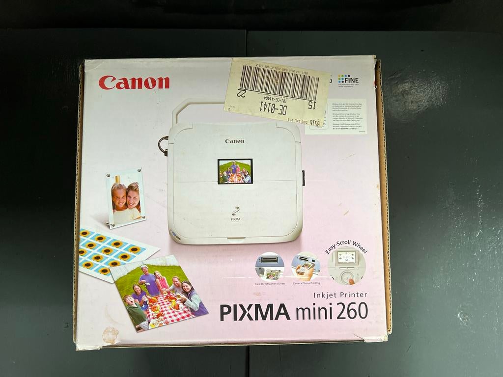 Canon Pixma Mini 260 Fotoprinter - Compact en Handig, Computers en Software, Printers, Gebruikt, Fotoprinter, PictBridge, Inkjetprinter