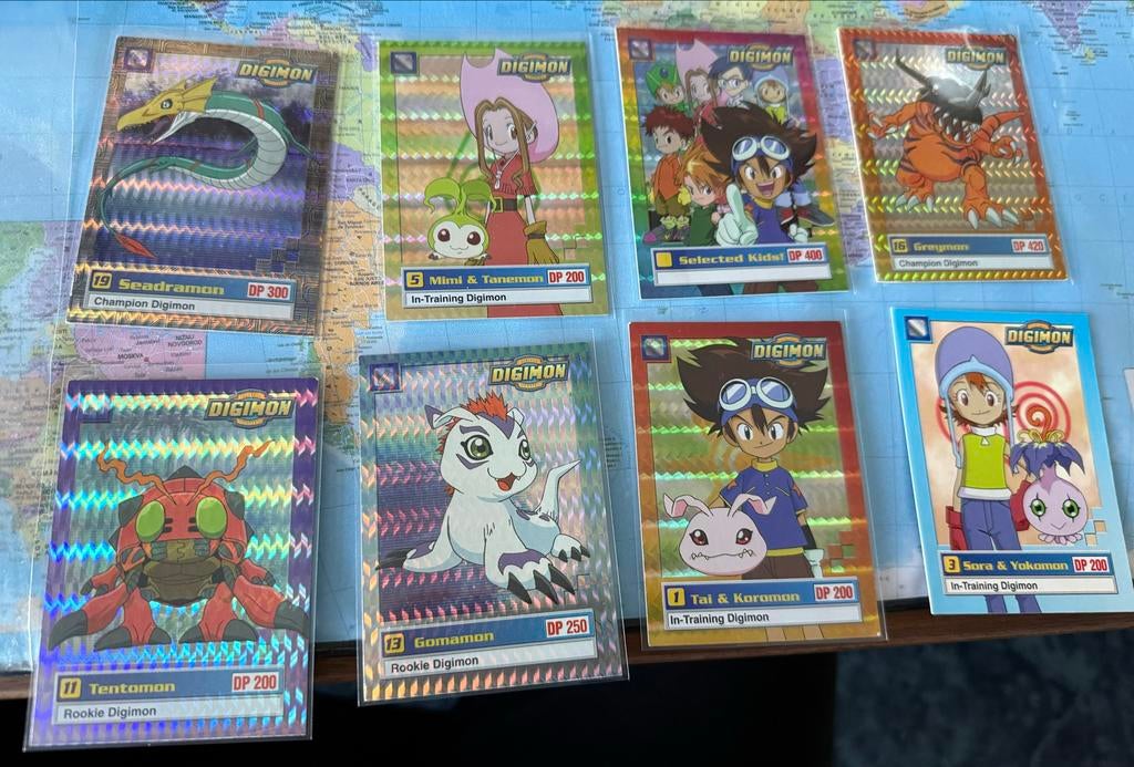 Digimon Kaarten Collectie - met glimmende, Ophalen of Verzenden, Gebruikt