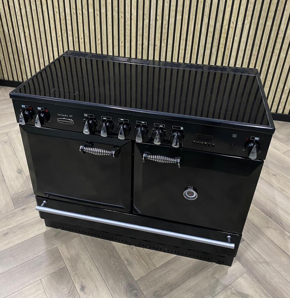 Falcon Rangemaster Zwart Keramisch 110cm, Hete lucht, 60 cm of meer, Ophalen of Verzenden, Gas