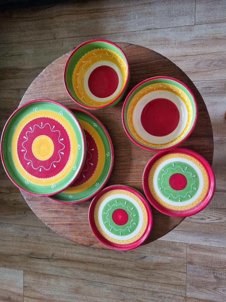 Spaans aardewerk servies Intermezzo, Nieuw, Ophalen of Verzenden, Bord(en), Overige stijlen